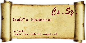 Csép Szabolcs névjegykártya